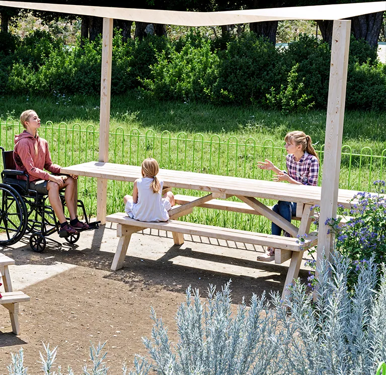 Inclusive picnic table image